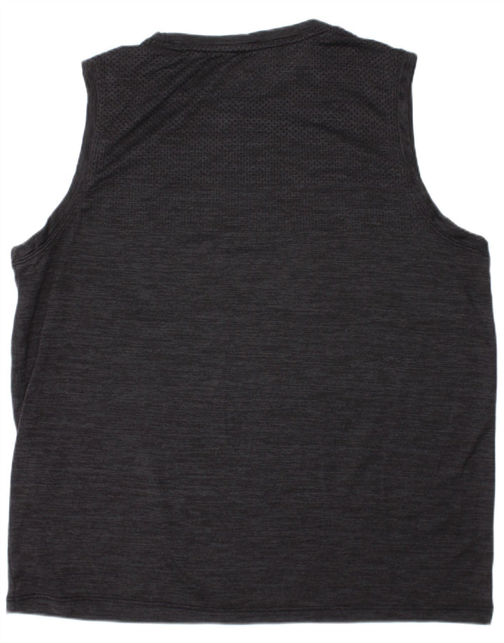 RUSSELL ATHLETIC Boys Dri-Power Vest Top 14-15 Years XL Grey Flecked