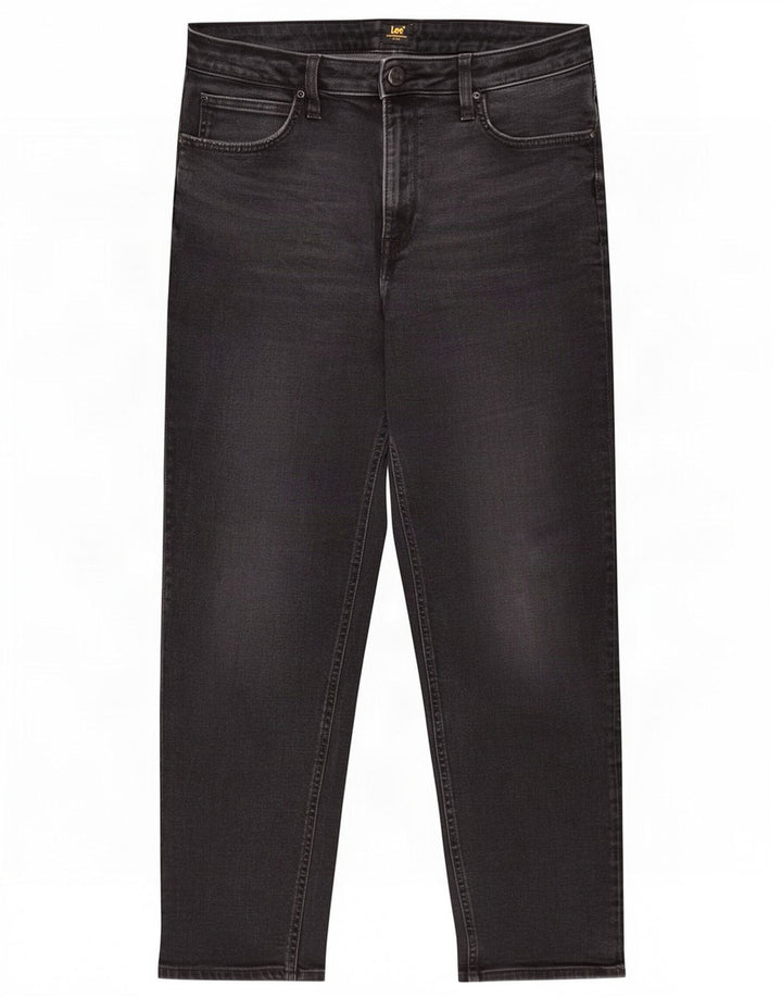 Lee Womens Carol Straight Jeans W32 L26 Μαύρο βαμβακερό