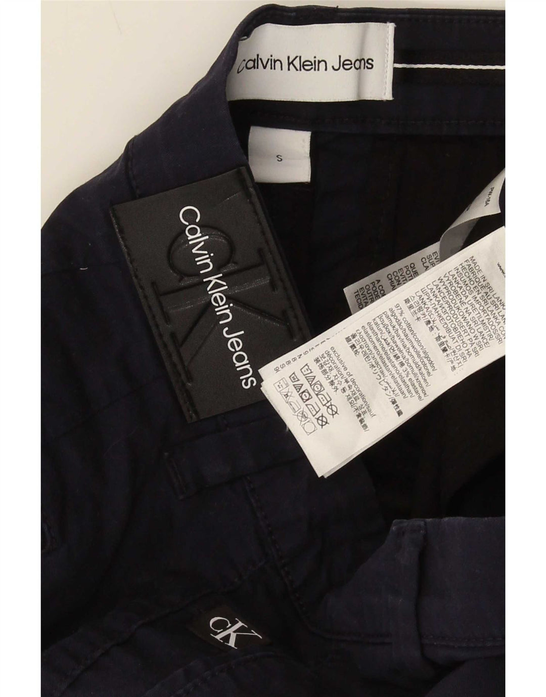 Ανδρικό σορτς Chino Calvin Klein Small W30 Navy Blue βαμβακερό
