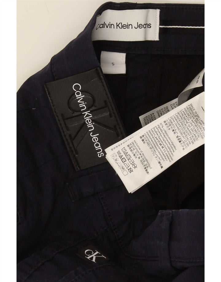 Ανδρικό σορτς Chino Calvin Klein Small W30 Navy Blue βαμβακερό