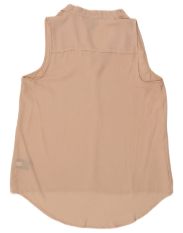 Mossimo Γυναικεία Longline Αμάνικη Μπλούζα Τοπ UK 14 Medium Pink Polyester