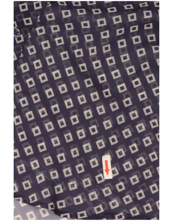 Best Company Γυναικεία Longline See Through Shirt Μπλούζα UK 10 Small Navy Blue