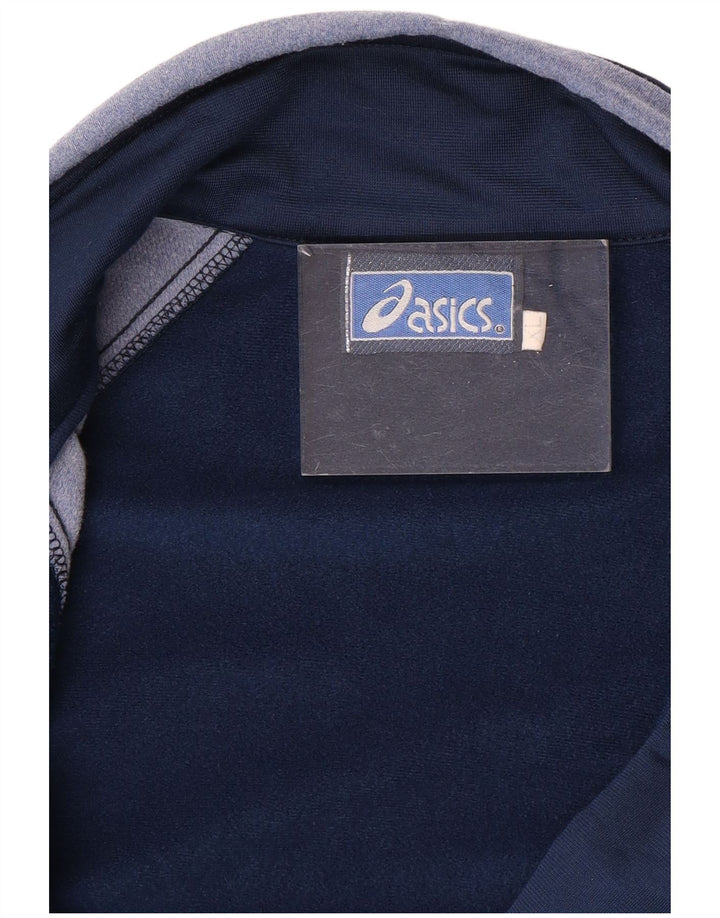 Ανδρική φόρμα γυμναστικής γραφική ASICS Top Jacket XL Navy Blue Colourblock
