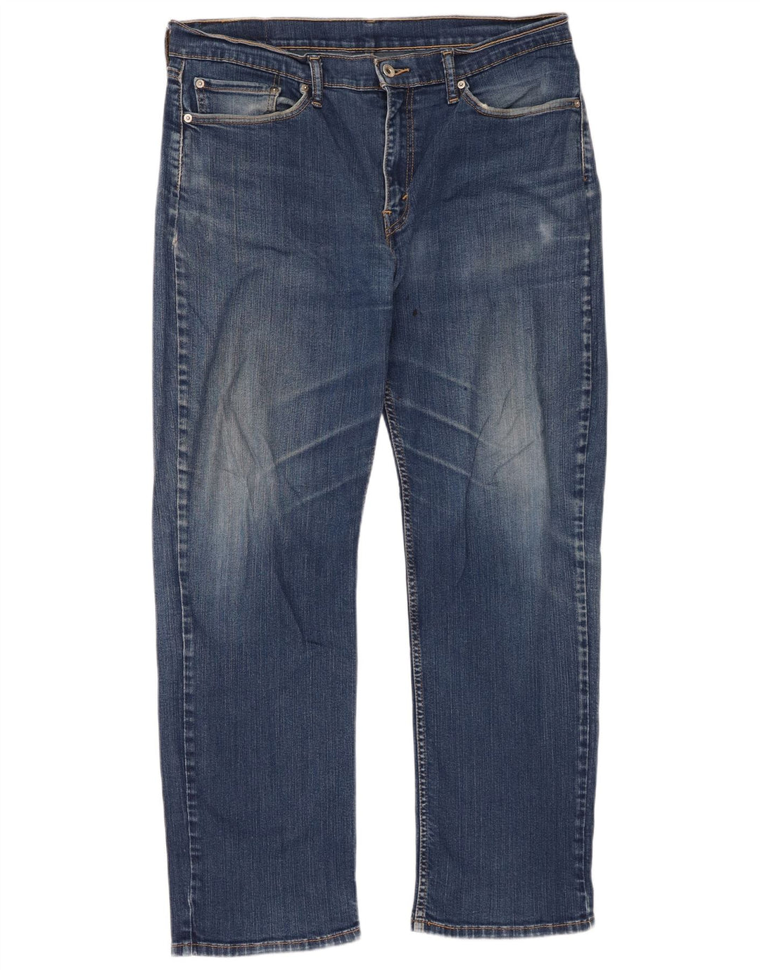 Levi's Mens 514 Straight Jeans W36 L32 Μπλε βαμβακερό