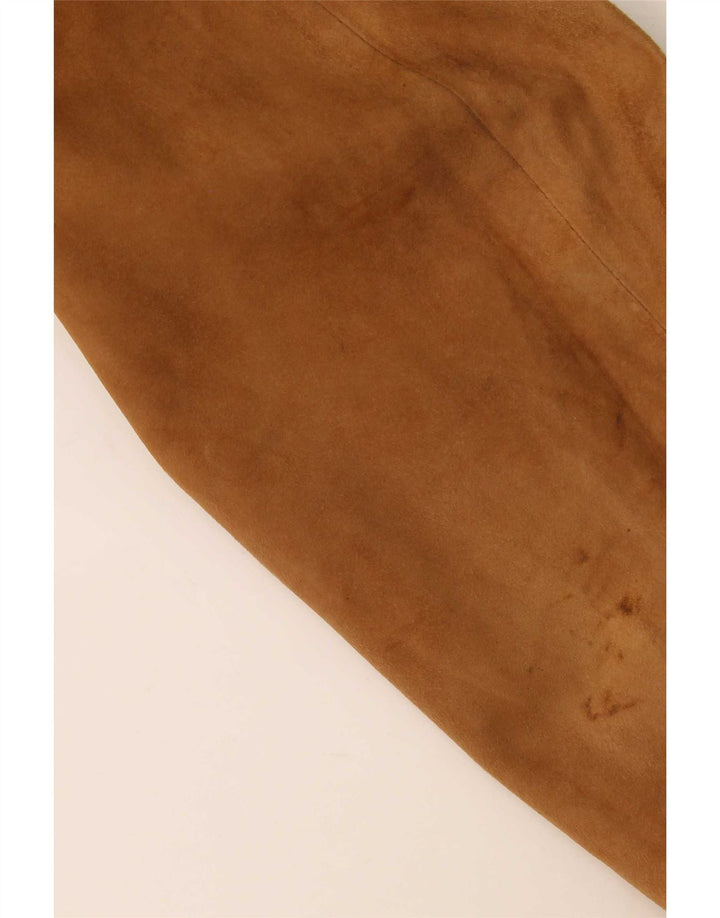 Vintage Ανδρικό Suede Bomber Jacket IT 50 Large Beige