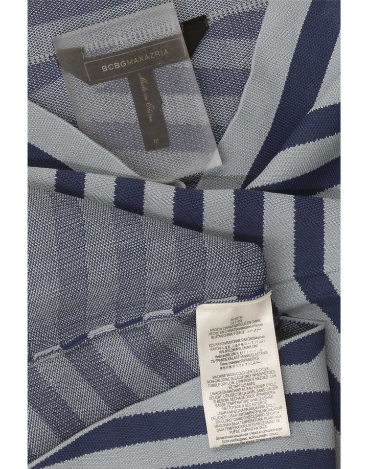 BCBGMAXAZRIA Γυναικεία Pencil Φούστα Μεσαία W26 Μπλε ριγέ ρεγιόν