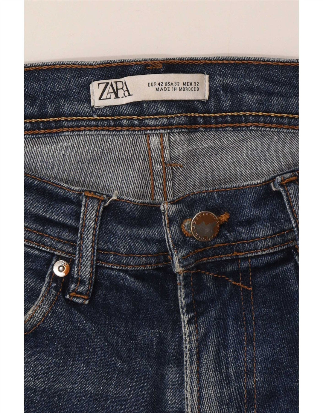 Zara Ανδρικό Slim Jeans EU 42 Large W32 L30 Blue