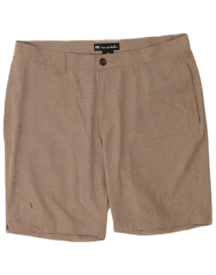 Travis Mathew Ανδρικό σορτς Chino W36 Large Beige Check Polyester