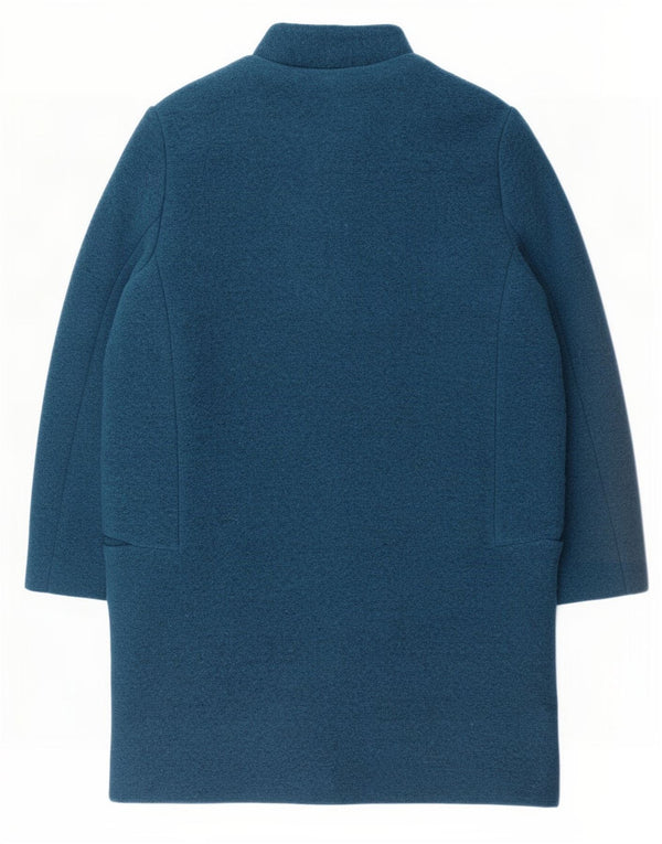 Zara Γυναικείο Πανωφόρι UK 14 Medium Navy Blue Polyester