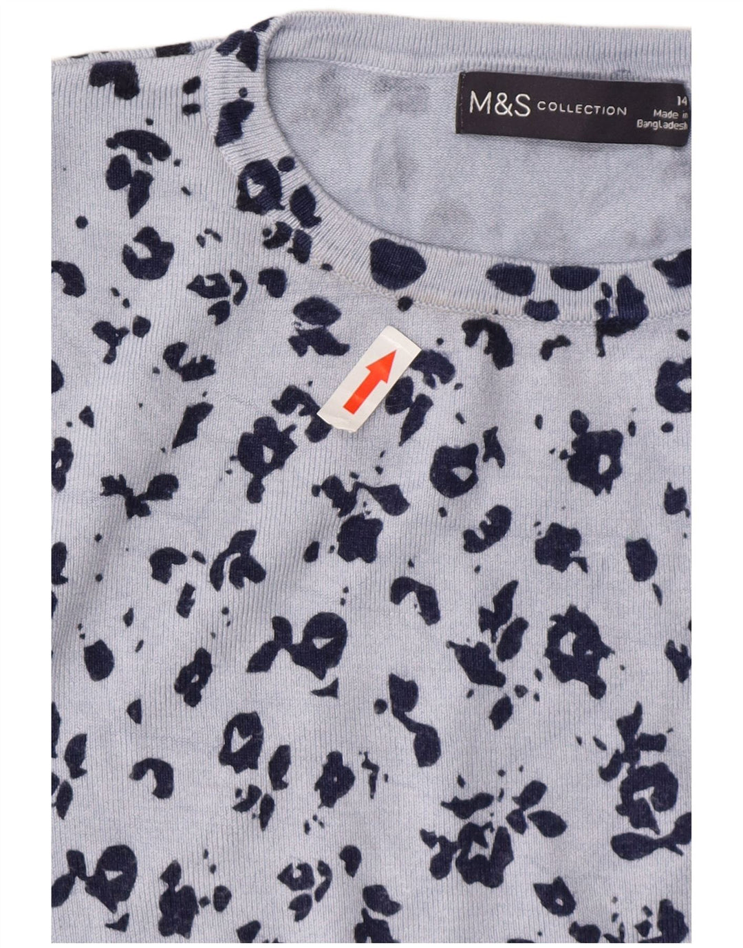 MARKS & SPENCER Γυναικείο πουλόβερ με λαιμόκοψη UK 14 Large Blue