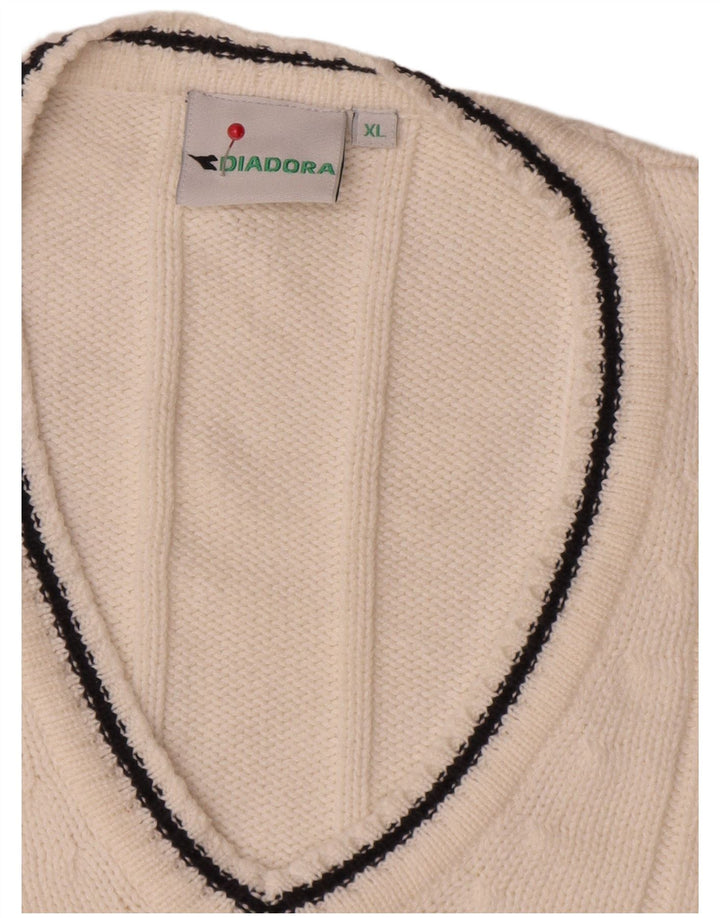 Ανδρικό γιλέκο Diadora Tank Top XL Λευκό βαμβακερό