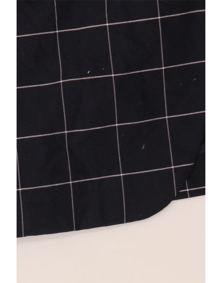 Zara Ανδρικό σακάκι μπλέιζερ με 2 κουμπιά EU 46 Small Navy Blue Check Cotton