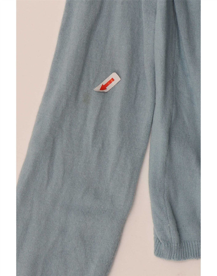 Marks & Spencer Womens Roll Neck Jumper Sweater UK 14 Medium Blue Viscose