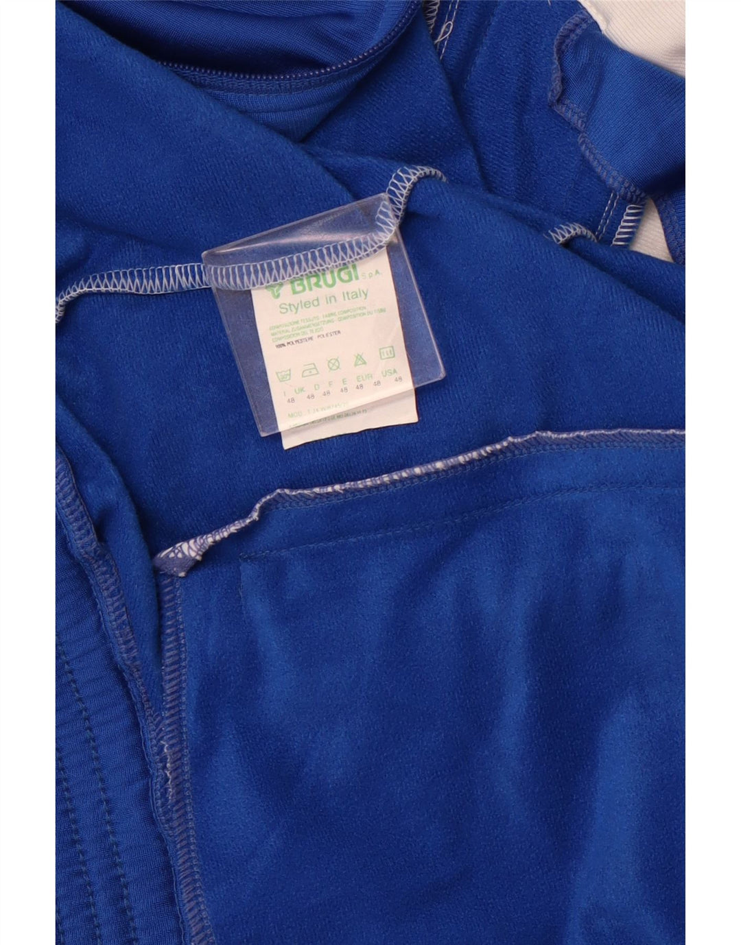 BRUGI Ανδρική φόρμα γραφικών USA Top Jacket IT 48 Medium Blue Colourblock