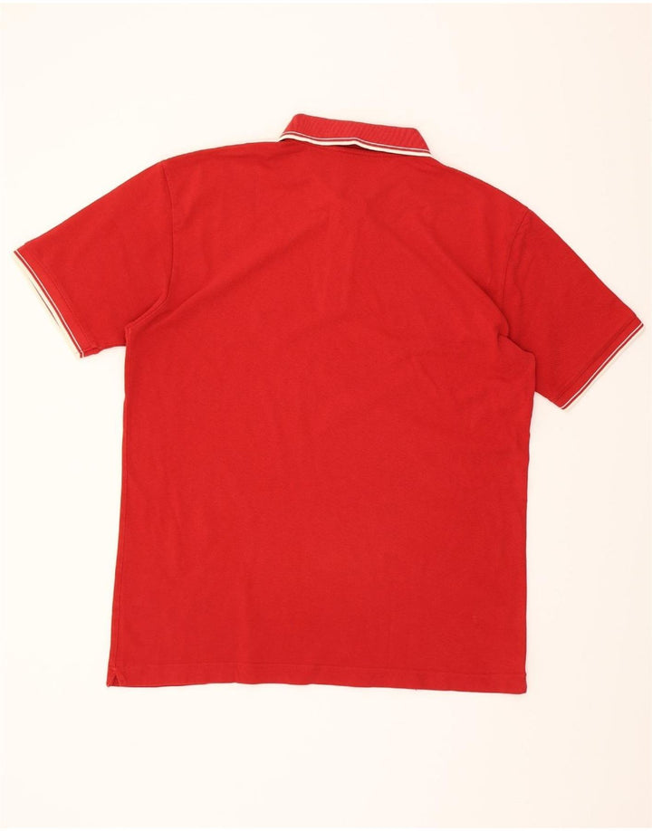KAPPA Mens Polo Shirt 2XL Red Cotton Vintage Kappa and Second-Hand Kappa from Messina Hembry 