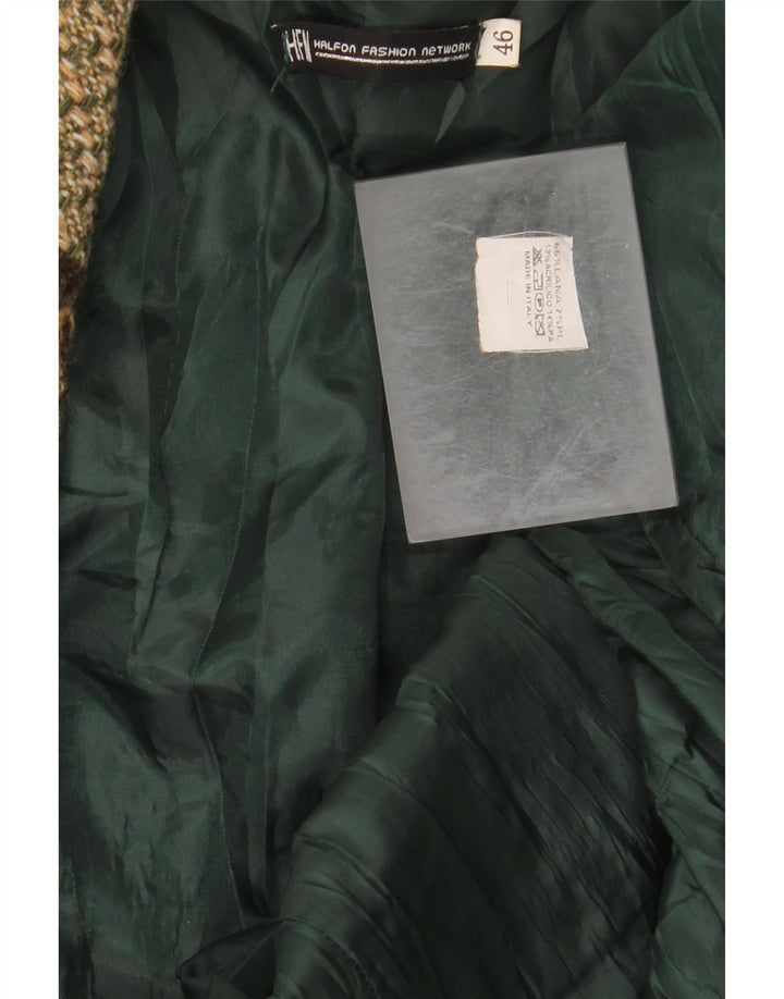 HALFON Γυναικείο σακάκι 2 κουμπιών σακάκι IT 46 μεγάλο πολύχρωμο συνονθύλευμα