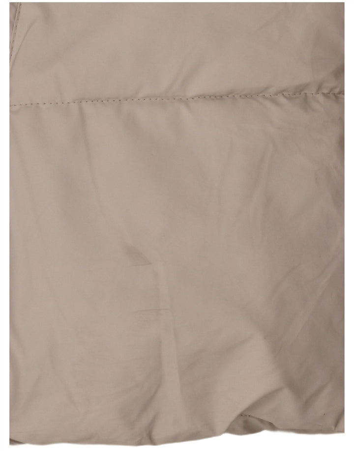 Zara Γυναικείο μπουφάν με κουκούλα UK 16 Large White Polyester