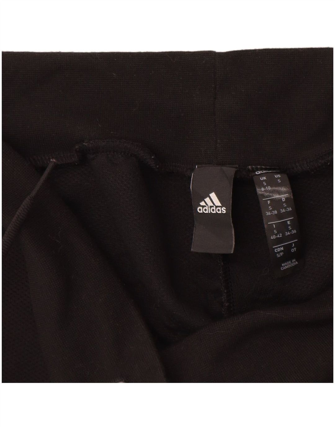 Γυναικεία αθλητική φόρμα ADIDAS Παντελόνι UK 8/10 Small Black Polyester