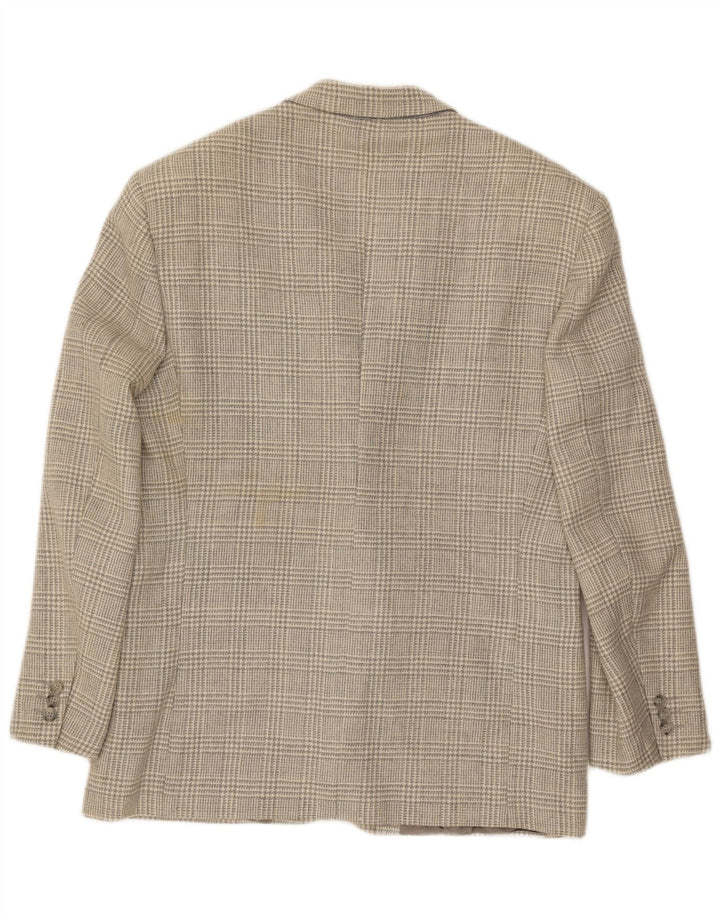Vintage Ανδρικό σακάκι με 2 κουμπιά σακάκι UK 40 Large Grey Houndstooth