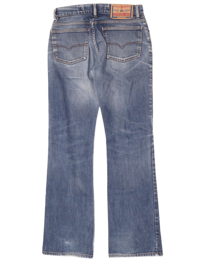 Diesel Womens Distressed Bootcut Jeans W31 L33 Blue Cotton