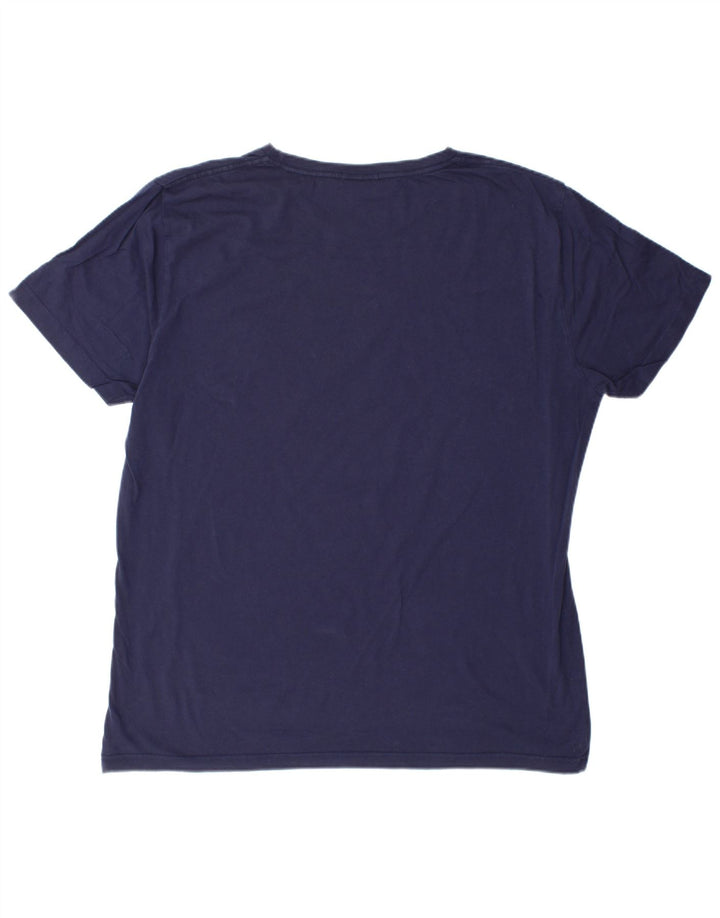 Ανδρικό T-Shirt Gant κανονικό τοπ 2XL Navy Blue