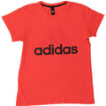 Γυναικείο γραφικό T-Shirt ADIDAS Top UK 14 Medium Red