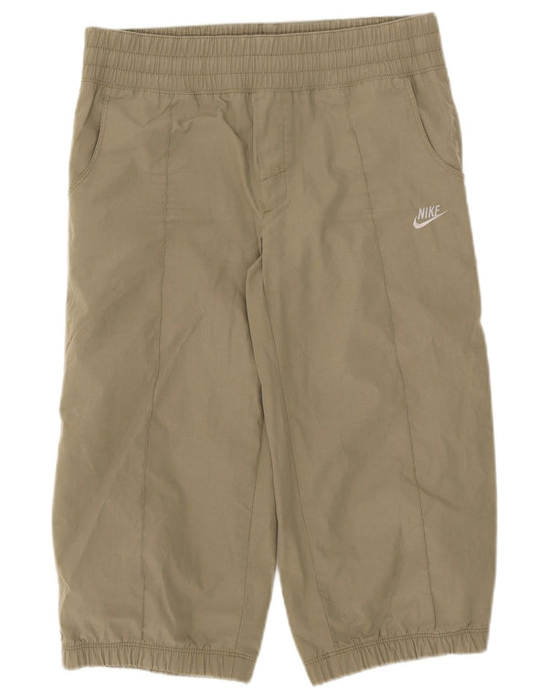 Nike Boys Tracksuit Trousers Joggers 12-13 ετών Large Khaki Polyester