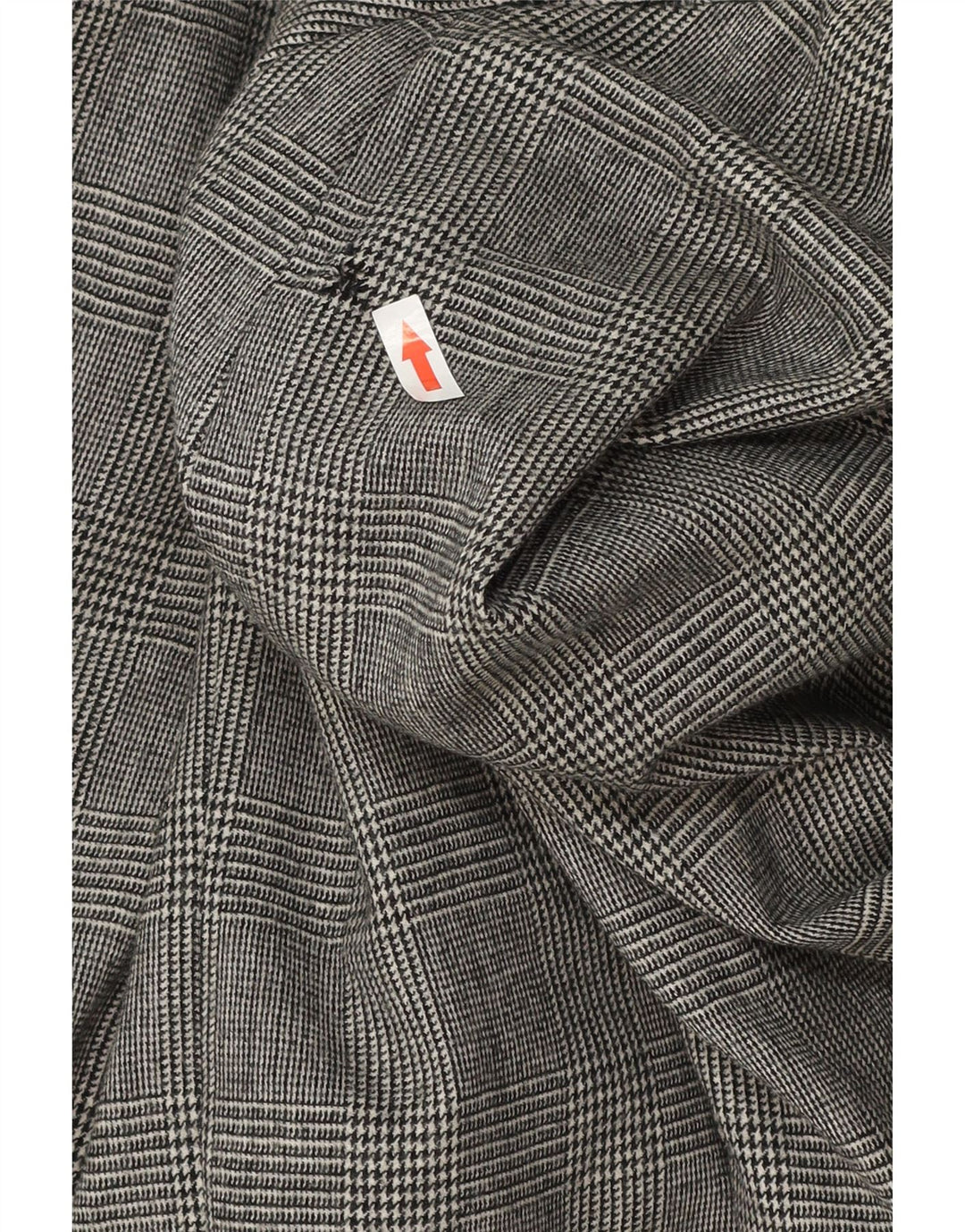 Vintage γυναικείο μακρυμάνικο σακάκι UK 18 XL Grey Houndstooth