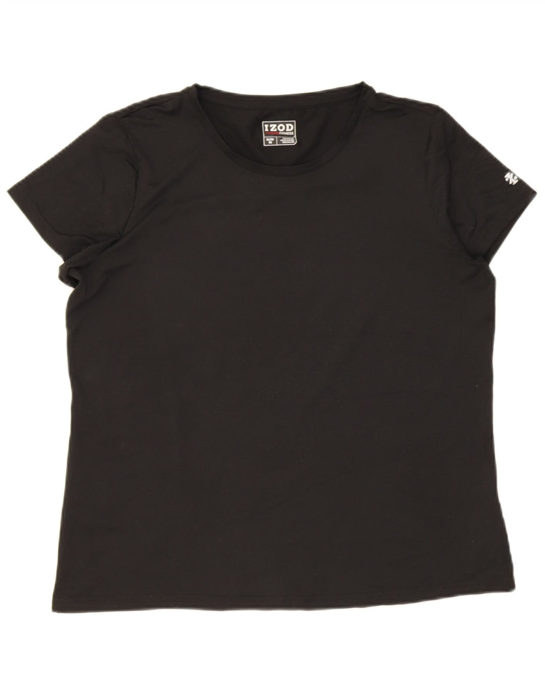 Izod Γυναικείο T-Shirt Top UK 18 XL Μαύρο Πολυεστέρας