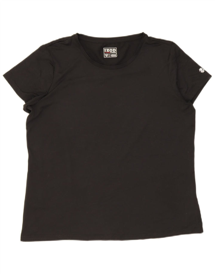 Izod Γυναικείο T-Shirt Top UK 18 XL Μαύρο Πολυεστέρας