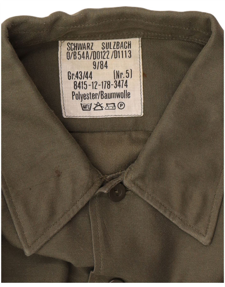 Vintage Ανδρικό Πουκάμισο 43/44 XL Χακί Πολυεστέρας