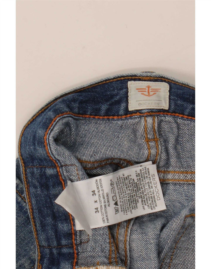 Ανδρικό τζιν ίσιο Dockers W34 L34 Μπλε βαμβακερό