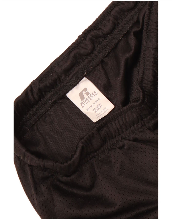 Russell Athletic Boys Sport σορτς 10-11 ετών Μεσαίο μαύρο πολυεστέρα