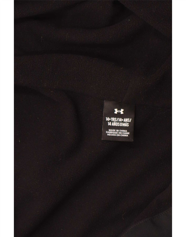 Under Armour Boys Graphic Hooded Rain Jacket 13-14 Years Μαύρο