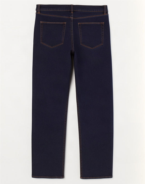 Marks & Spencer Γυναικεία Straight Jeans UK 18 XL W40 L30 Navy Blue Cotton