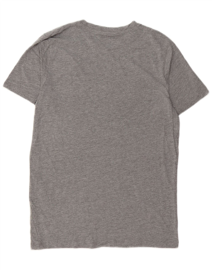 Ανδρικό γραφικό μπλουζάκι JACK & JONES Τοπ μεσαίο γκρι βαμβακερό