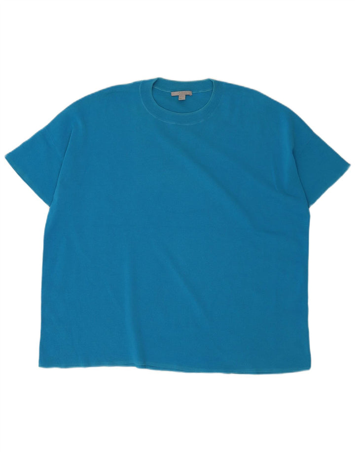 Ανδρικό T-Shirt Cos Top από μεσαίο μπλε βαμβακερό