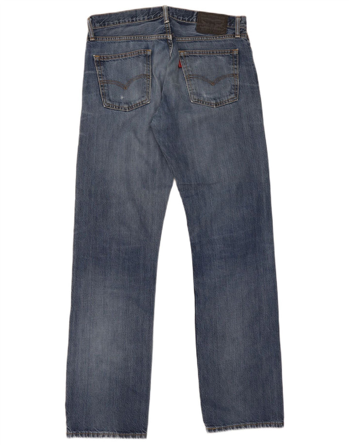 Levi's Mens 514 Straight Jeans W33 L34 Μπλε βαμβακερό