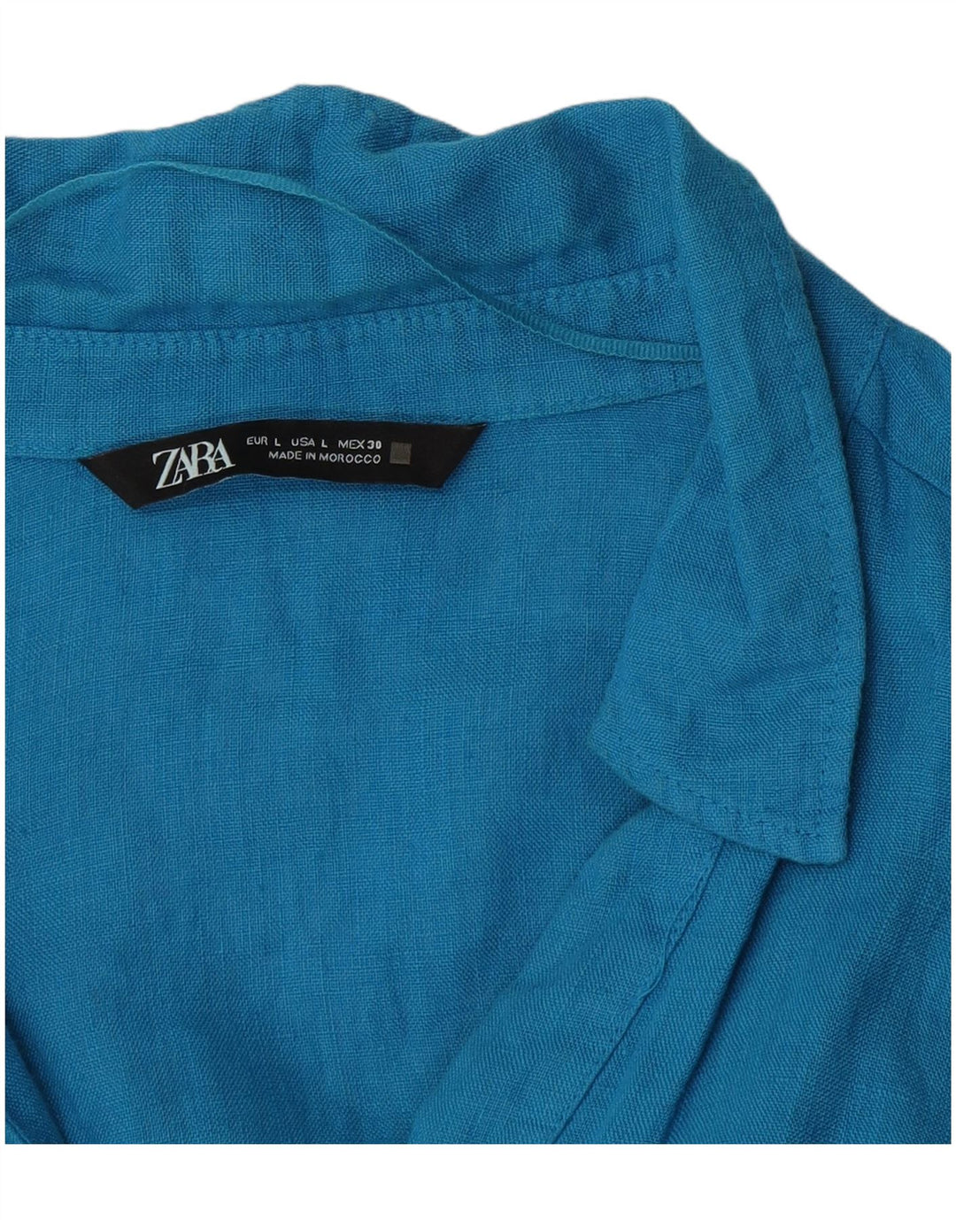 Γυναικείο πουλόβερ ZARA πουκάμισο UK 16 Large Blue