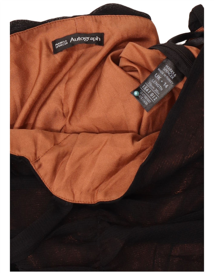 Marks & Spencer Γυναικείο Αμάνικο Φόρεμα A-Line UK 14 Μεσαίο καφέ