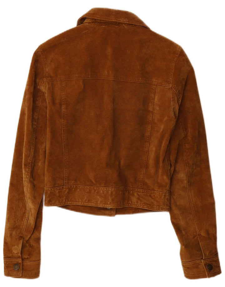 John Baner Γυναικείο Suede Jacket UK 8 Small Brown Δερμάτινο