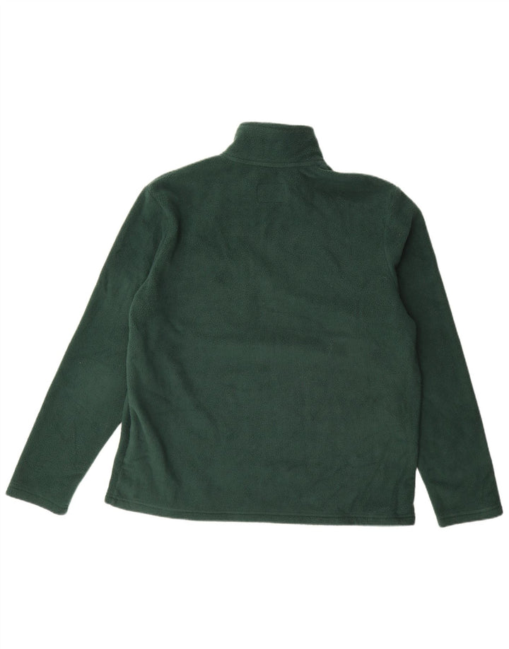 Marks & Spencer Ανδρικό φερμουάρ Fleece Jumper Μεγάλος Πράσινος Πολυεστέρας