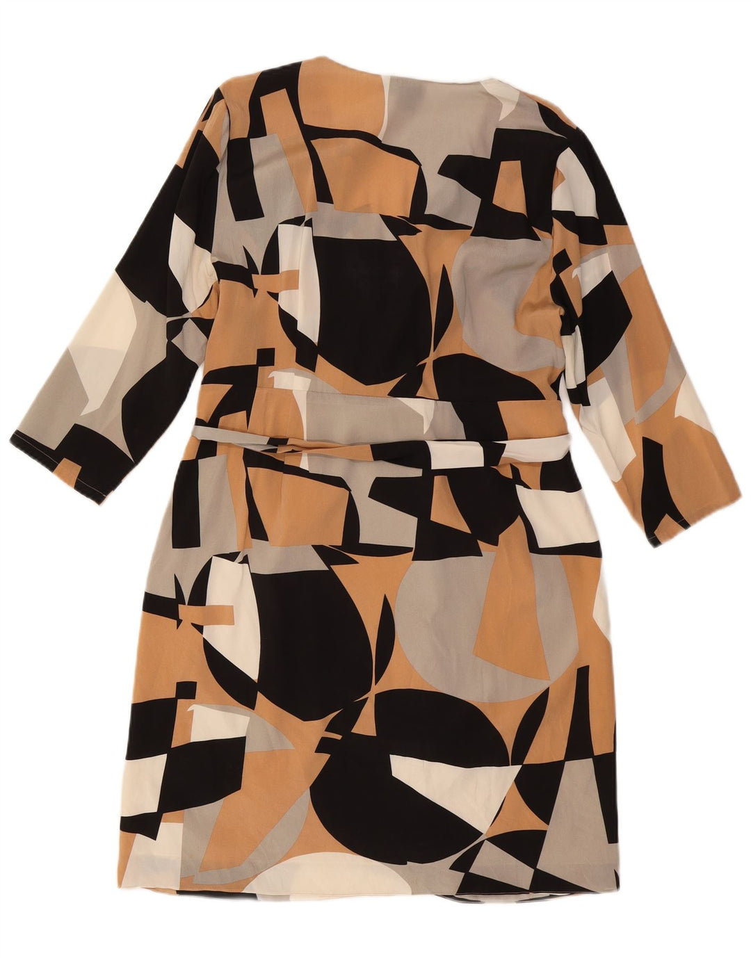 DKNY Γυναικείο φόρεμα με μανίκια 3/4 UK 14 Μεγάλο πολύχρωμο γεωμετρικό