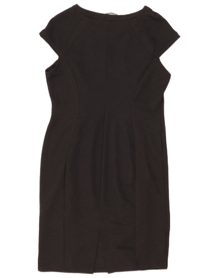Γυναικείο φόρεμα με θήκη Marks & Spencer UK 18 XL μαύρο πολυεστέρα