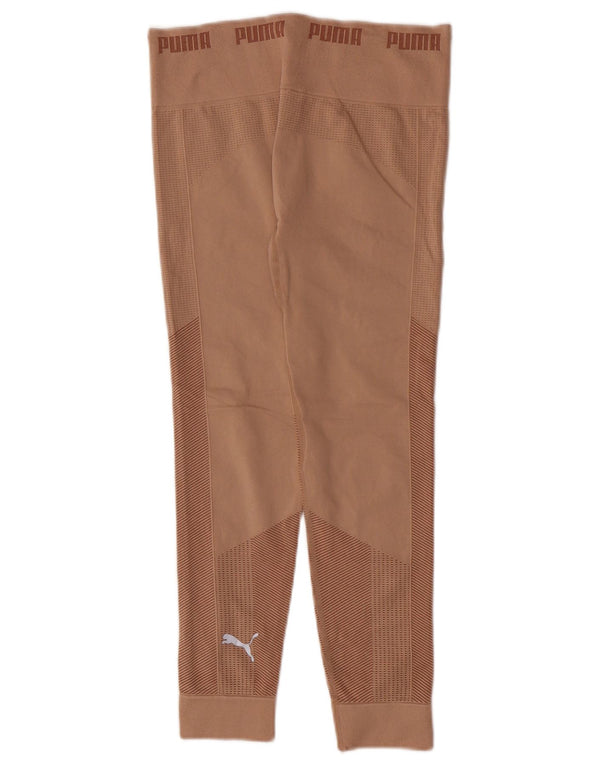 Γυναικεία γραφικά κολάν Puma Crop UK 12 Medium Beige Geometric Nylon