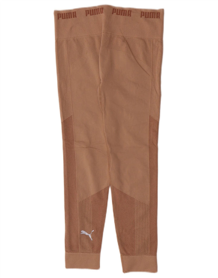 Γυναικεία γραφικά κολάν Puma Crop UK 12 Medium Beige Geometric Nylon