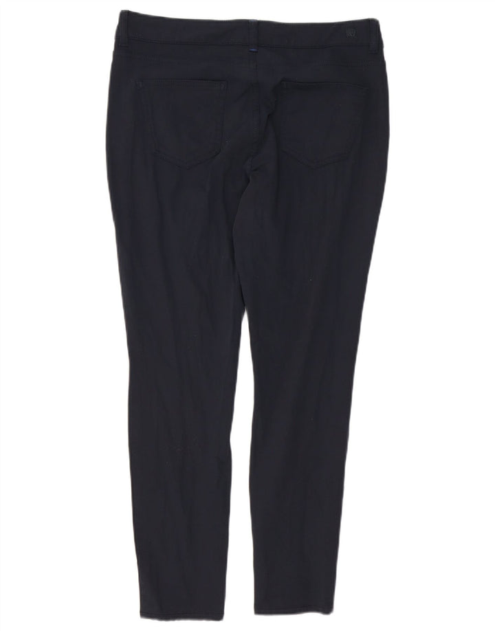 MASSIMO DUTTI Γυναικείο Crop Casual Παντελόνι EU 42 Large W32 L26 Navy Blue