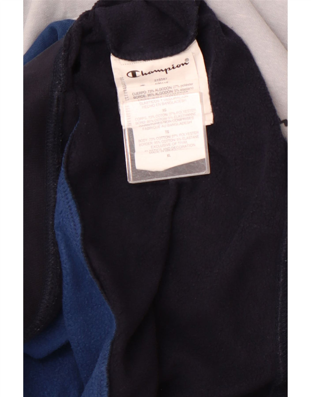 CHAMPION Ανδρική κουκούλα Jumper XL Πολύχρωμο Courblock Βαμβακερό