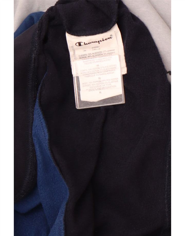 CHAMPION Ανδρική κουκούλα Jumper XL Πολύχρωμο Courblock Βαμβακερό