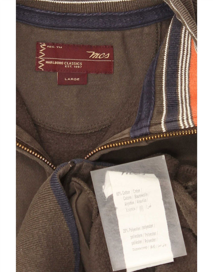 Ανδρική αθλητική φόρμα Marlboro Classics Top Jacket Large Brown Cotton Classic